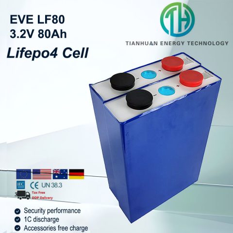 Cella batteria EVE LF80 LFP 3.2V 80Ah/82Ah LiFePO4