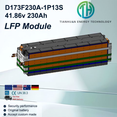 10Module de batterie kwh LFP 1P16S/1P13S 230ah pour ev/ess