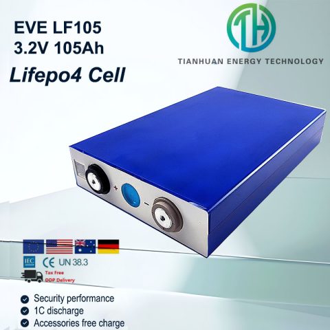 Batteria EVE LiFePO4 LF105 4000 Cicla celle 3,2 V lifepo4 105 Ah
