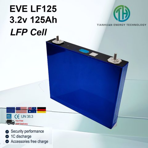 Celle batteria ricaricabili prismatiche Eve Lf125 Lifepo4 3,2 V 125 Ah