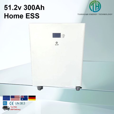 Batteria prismatica Lifepo4 51.2v 48v 300ah Lifepo4 Batteria solare domestica agli ioni di litio