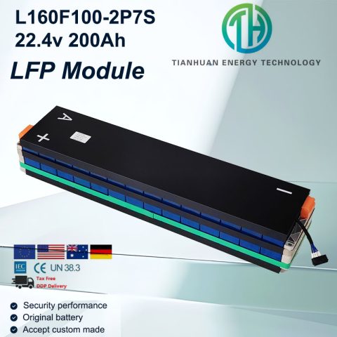 Nouvelle conception EV/ ESS Module LFP 2P7S-100ah 22.4v 200AH Batteries Lifepo4
