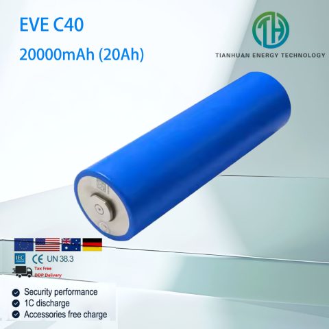 Batteria LifePO4 40135 C40 cella cilindrica 20Ah per ES EV EBIKE