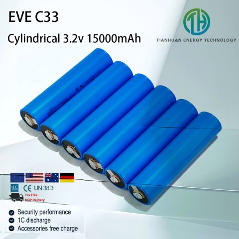 Eva C33 33140 UN-0 Level EV Power Car Battery LifePO4 15000Mah Celludini cilindrici