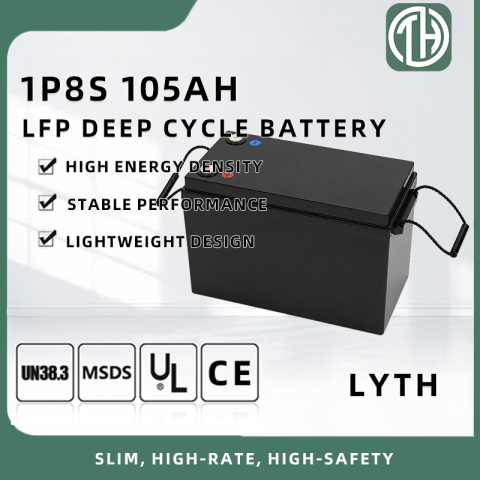 Sostituzione acido al piombo LiFePO4 a ciclo profondo LYTH 24 V 25,6 V 105 Ah