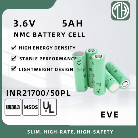 EVE INR21700/50PL 5000mAh High-Discharge Cylindrical Lithium-Ion Battery Cell