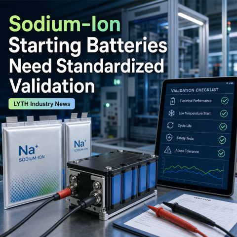 Natriumionen-Starterbatterien benötigen vor der Einführung von Small PACKs eine standardisierte Validierung