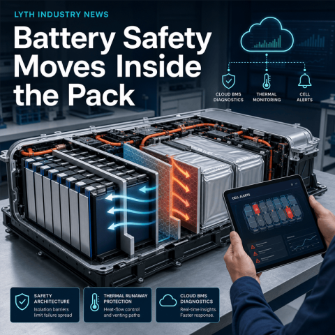Batteriesicherheit bewegt sich im Inneren des Rucksacks