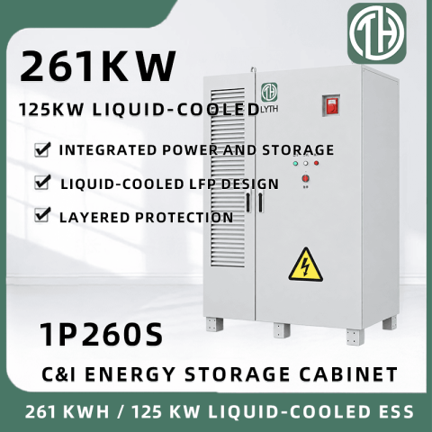 LYTH 261 kWh 125 kW Liquid-Cooled C&I Energy Storage Cabinet
